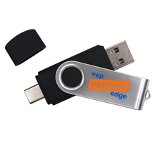Scottsdale Flash Drive 3.0 Type A C Silver Swivel
