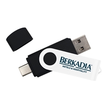 Scottsdale Flash Drive 3.0 Type A C White Swivel