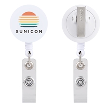 Id Buddy Round Retractable Swivel Badge Reel