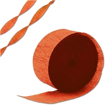 Orange Crepe Paper Streamer
