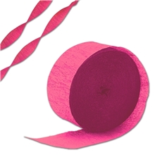 Pink Crepe Paper Streamer
