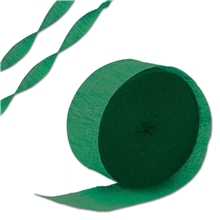 Green Crepe Paper Streamer