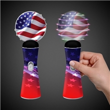 Patriotic LED 9 Coin Spinner Wand