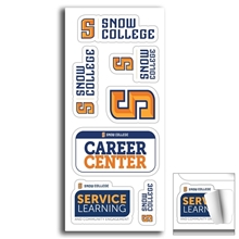 Envelope Size 4 x 9 Removeable Kiss - Cut Sticker Sheet 6 Mil