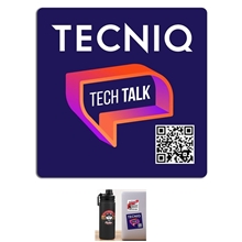 3 x 3 Square Full Color Removable 6 Mil Kiss - Cut Stickers Rounded Corners