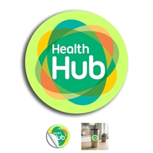 2 Circle Full Color Removable 6 Mil Kiss - Cut Stickers