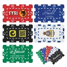 Rectangular Dice Poker Chip Plaque