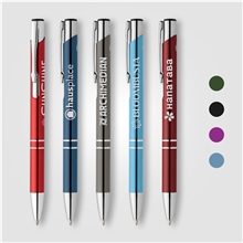 Tres - Chic Recycled Aluminum Metallic Chrome Trim Pen