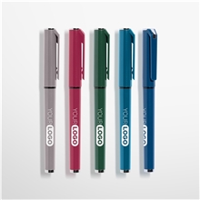 Islander Recycled Plastic Monochrome Gel Grip Pen