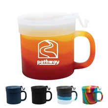 SiliPint Silicone 16 oz Coffee Mug With Flip Lid