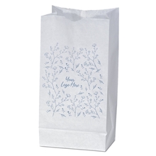 White Peanut Bag - Flowers