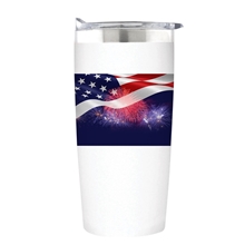 Wolverine 20 oz Tumbler Powder Coated And Copper Lining - Fireworks