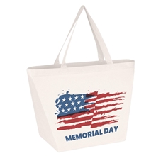 Non - Woven Budget Shopper Tote Bag - Patriotic