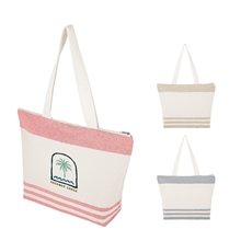 Marlo 10 oz Recycled Cotton Zippered Tote Bag