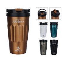 Pelican Dayventure(TM) 17 oz Recycled Double Wall Stainless Steel Handle Lid Travel Tumbler