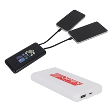 Squire 10000mAh UL Listed Power Bank with Built - In Charging Cables