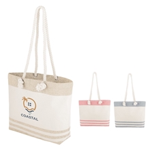 Marlo 10 oz Recycled Cotton Tote Bag with Twist Rope Handles