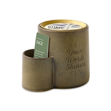 Modern Sprout(R) Ember Earth Candle + Planter
