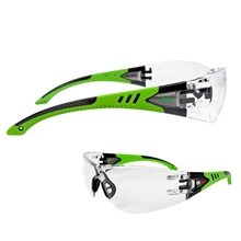 Sporty Rimless Extreme Anti - Fog Safety Glasses with Soft Nose Piece