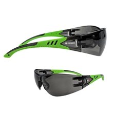 Sporty Rimless Wrap - Around Safety Glasses / Sun Glasses with Soft Nose Piece