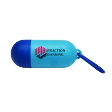 Two - Toned Capsule Shaped Pet Bag Dispenser - Full Color Sticker