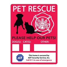 Emergency Rescue Window Decal