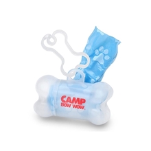 Clear Bone Shaped Pet Bag Dispenser - 1 Color Imprint