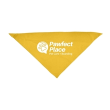 Large Triangle Pet Bandana with Screen Print