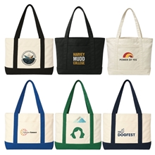 14 oz Cotton Canvas Jumbo Trader Tote Bag