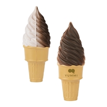 Soft Serve Ice Cream Cone Shape Stress Ball