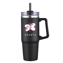 Houston 30 oz Vacuum Travel Mug w Straw