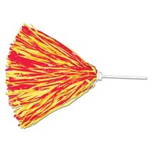 6 Stick Handle Unimprinted Pom - 500 streamers