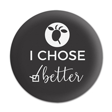 Matte Finish Button - 2.5 Diameter