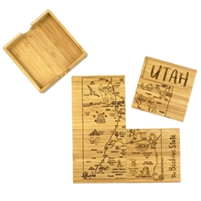 Utah Puzzle Coaster Set