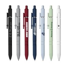 ZEN Soft Touch Rubberized Hybrid Ink Gel Pen with Fidget Ball Clip