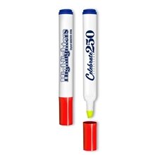 Brite Spots(R) Patriotic Fluorescent Highlighter with White Barrel - USA Made