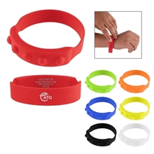 Push Pop Recycled Silicone Wristband