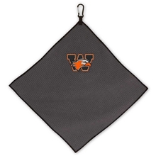Grey Microfiber Waffle Towel - 15 x 15