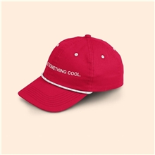 6- Panel Hat - Curved Brim - Unstructured - Cotton Twill