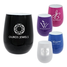 Pure 12 oz Recycled Wine Glass, Laser, Premium