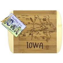 A Slice of Life Iowa Serving Cutting Board