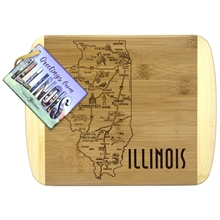 A Slice of Life Illinois Serving Cutting Board