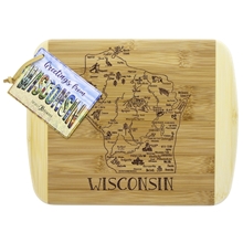 A Slice of Life Wisconsin Serving Cutting Board