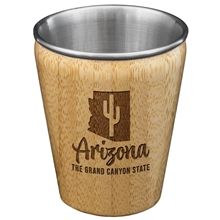 Arizona State Bamboo and Stainless Steel Shot Glass