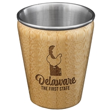 Delaware State Bamboo and Stainless Steel Shot Glass
