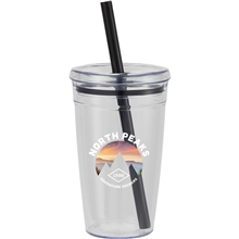 Anna 15 oz Recycled Acrylic Straw Tumbler