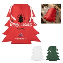Tree Shaped Non - Woven Gift Bag