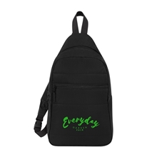 Eco Friendly Quilted Sling Backpack
