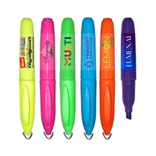 Mini Highlighter with Key Ring Cap - Full Color Decal