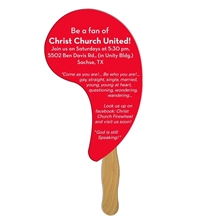 Comma Hand Fan Full Color (1 Side)